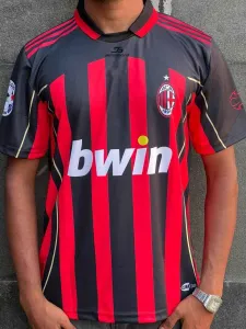 AC MILAN  KAKA 2006-07 HOME KIT, COLLAR & HALF SLEEVE